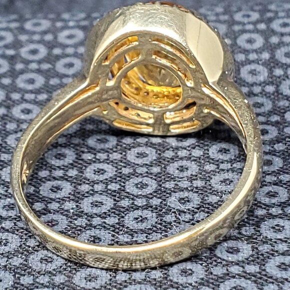 Le Vian 14k Honey Gold 2.75 cttw Citrine & Diamond Ring 7.3g. Size 12 - Picture 16 of 16